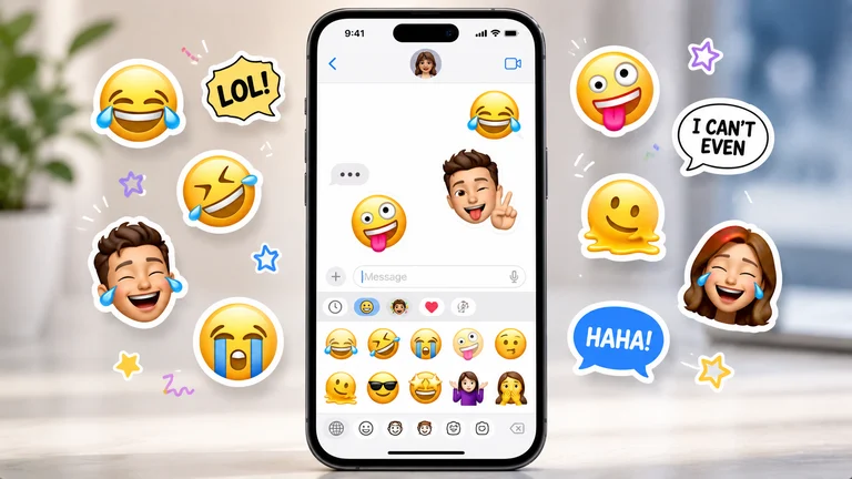 funny emoji stickers iphone