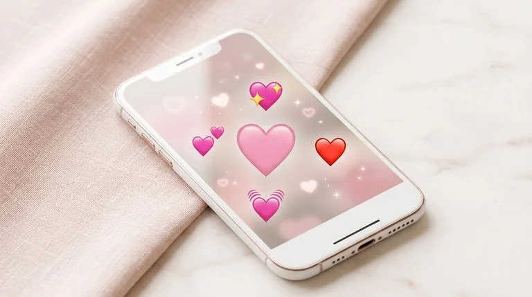 light pink heart emoji