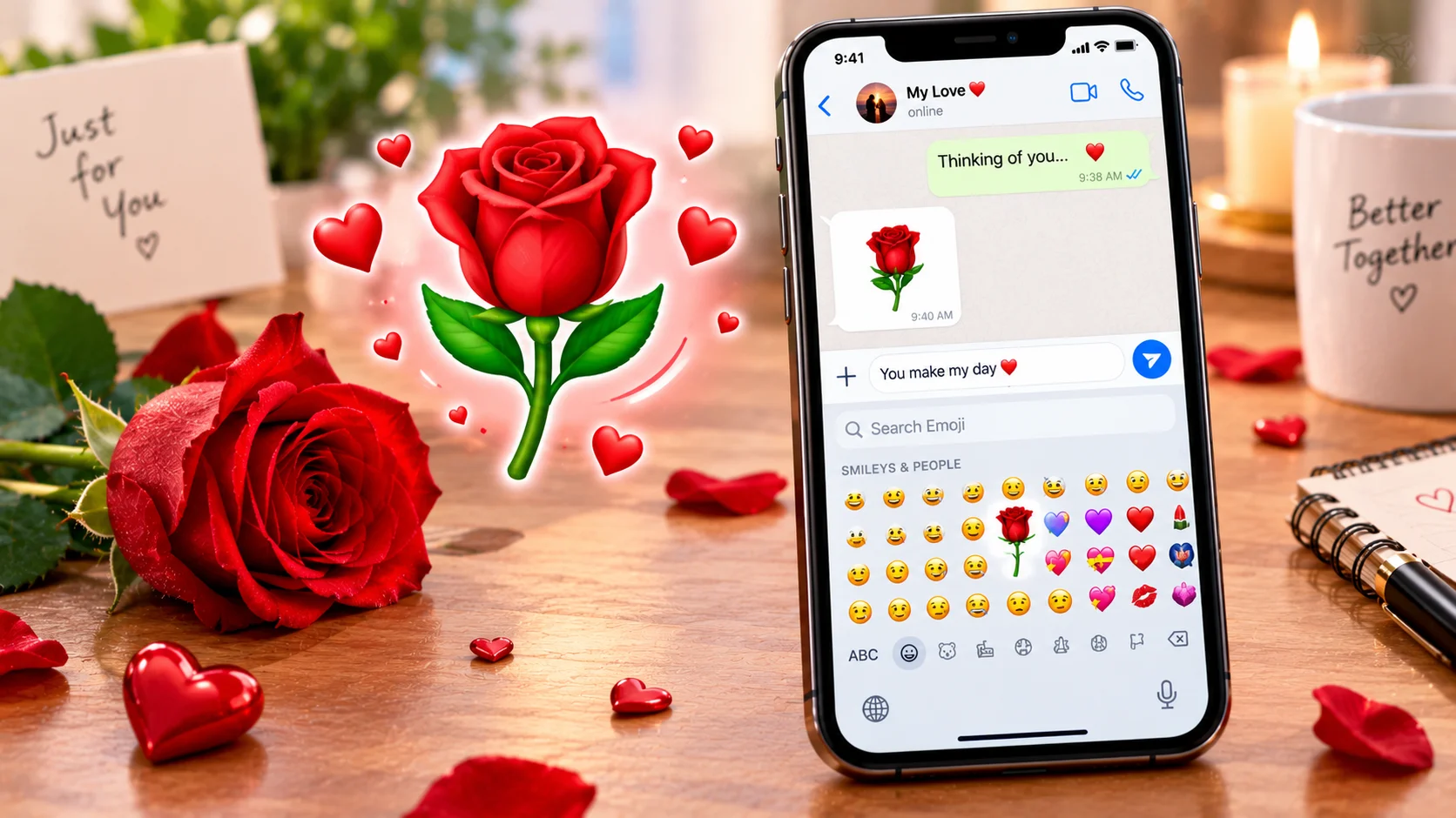 rose emoji meaning