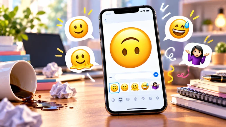 upside down face emoji