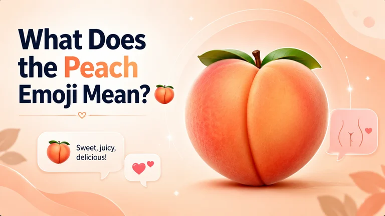 what does the peach emoji mean