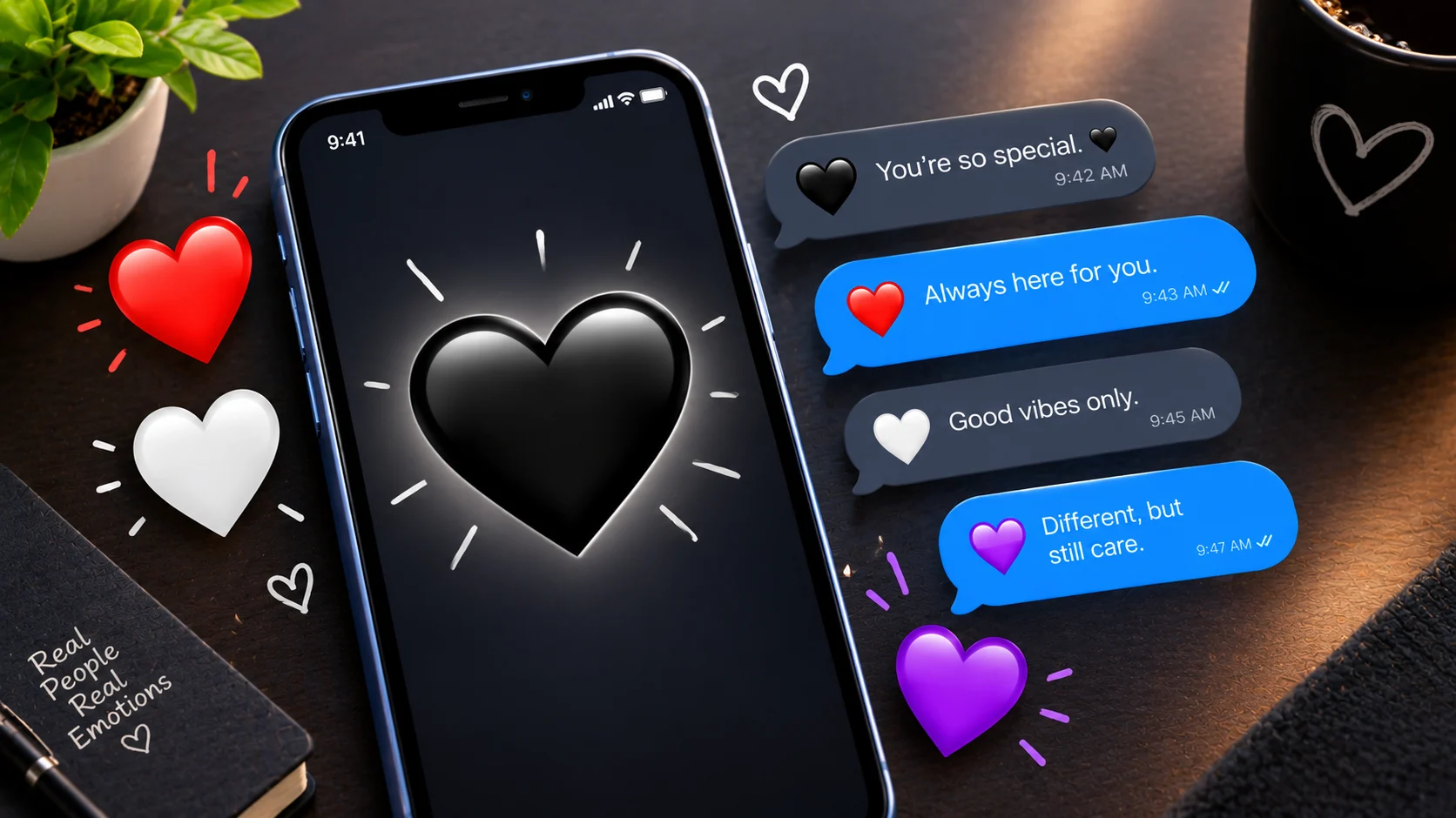 black heart emoji meaning