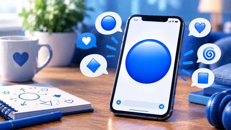 blue circle emoji