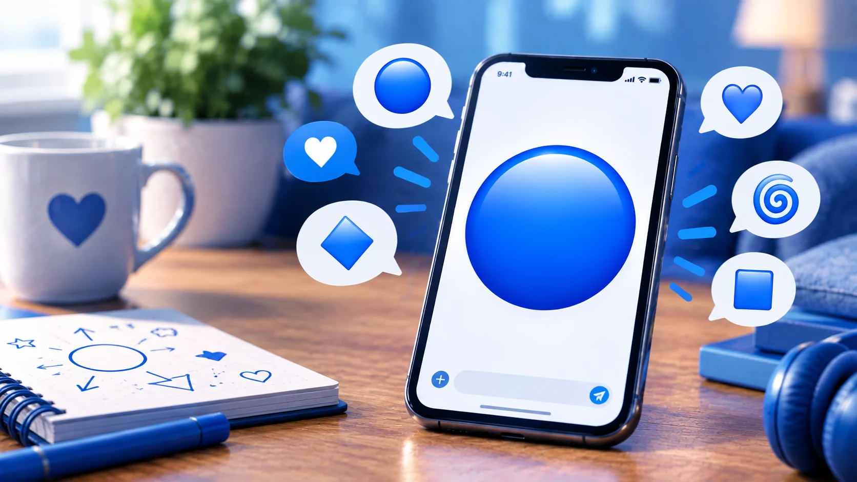blue circle emoji