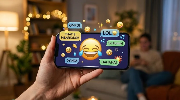 laughing emoji