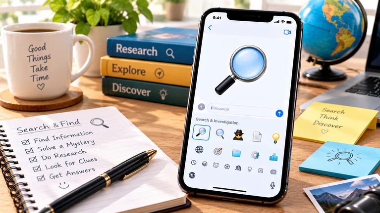 magnifying glass emoji