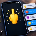 middle finger emoji