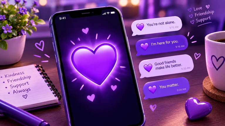 purple heart emoji